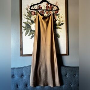 J. Crew Tan Slip Dress